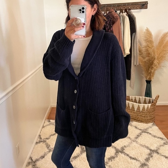 Eleventy Chunky Knit Cardigan Sweater XXL - Picture 7 of 13